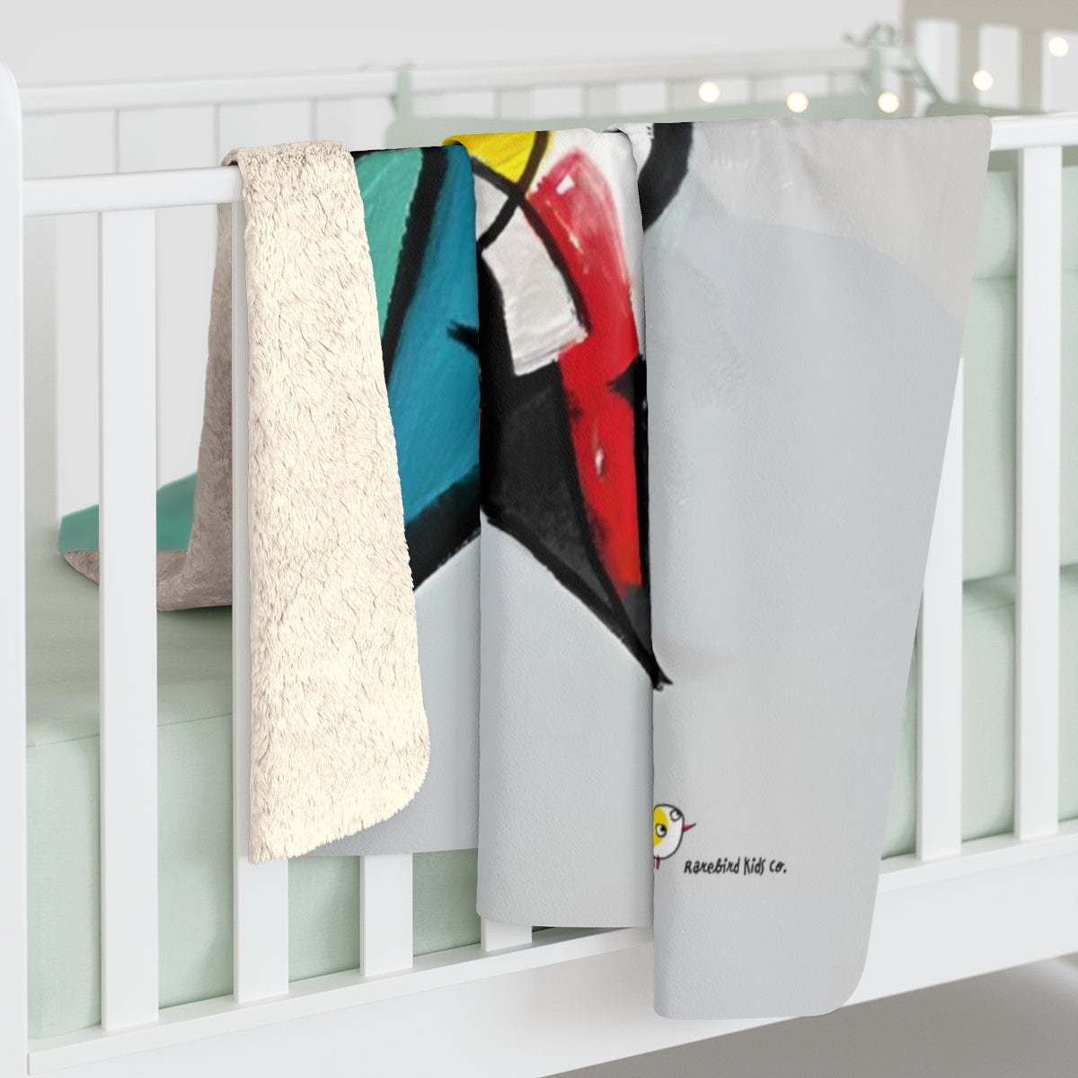 Rare Cubist Bird - supersoft blanket for art lovers