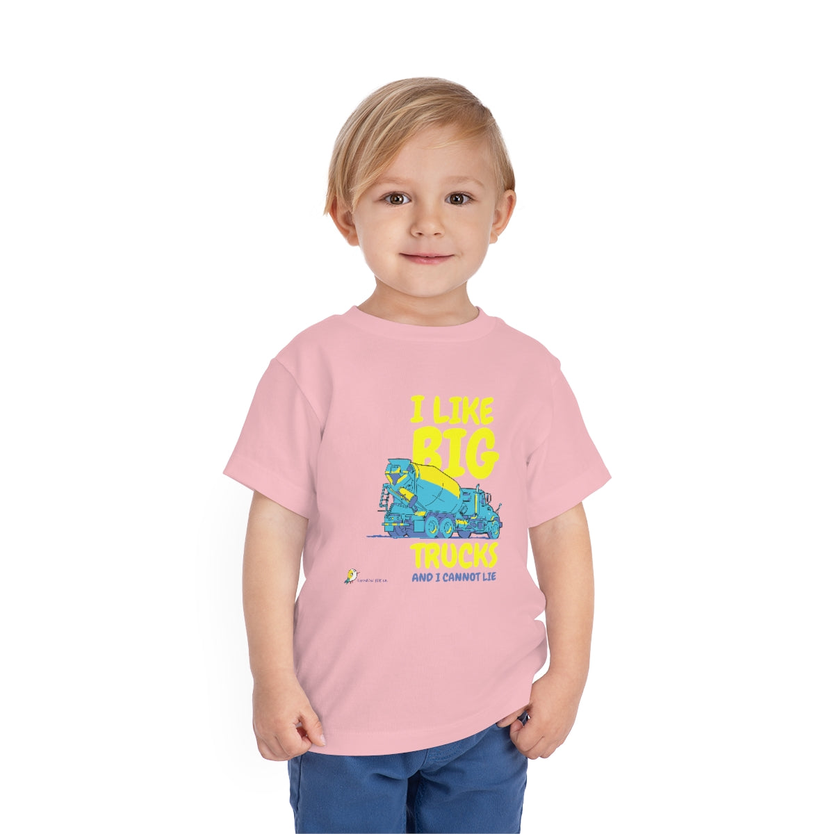 I Like Big Trucks and I Cannot Lie – t-shirt for self-affirmation - toddler sizes (2-5)