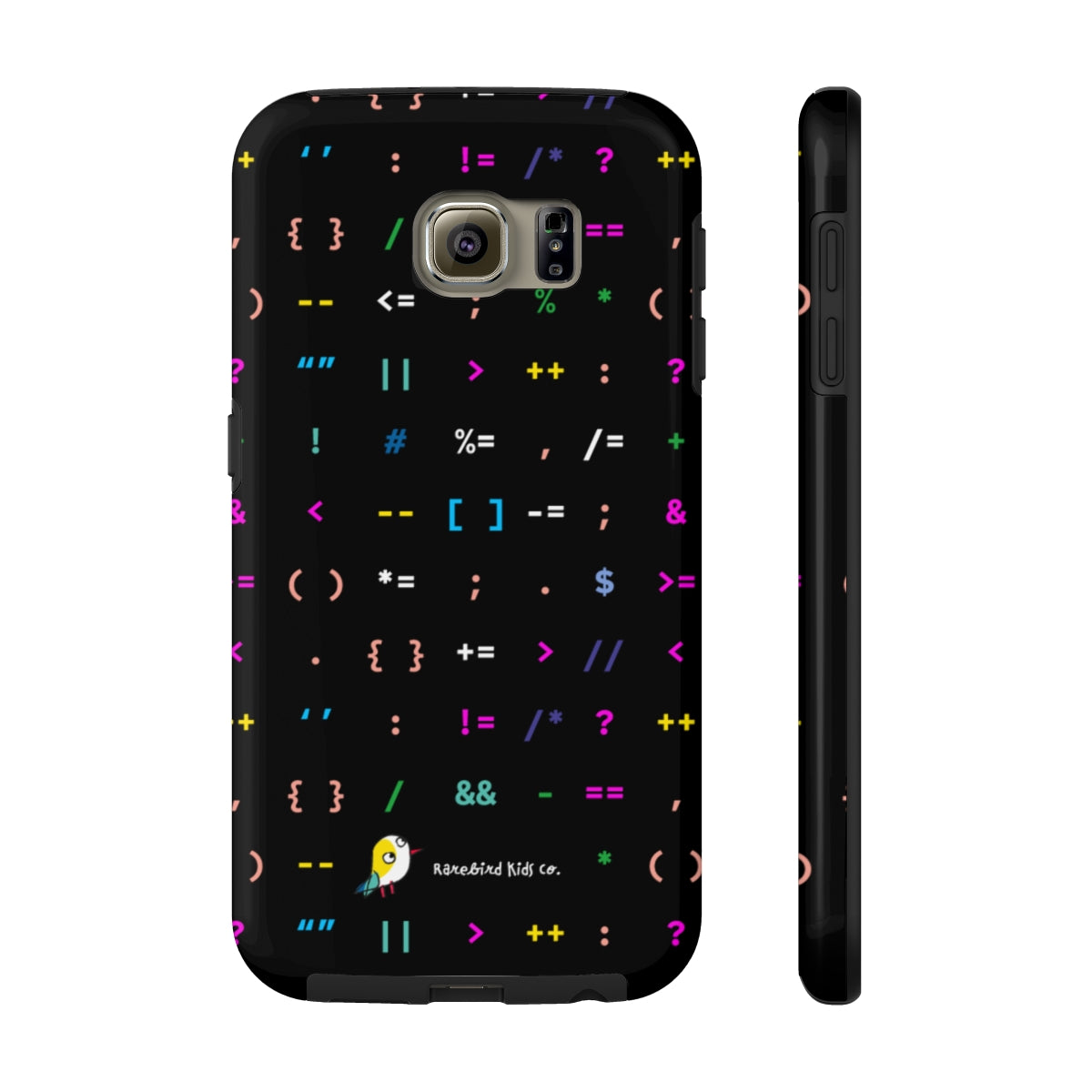 Born to Code - colorful tough phone case for STEM inspiration