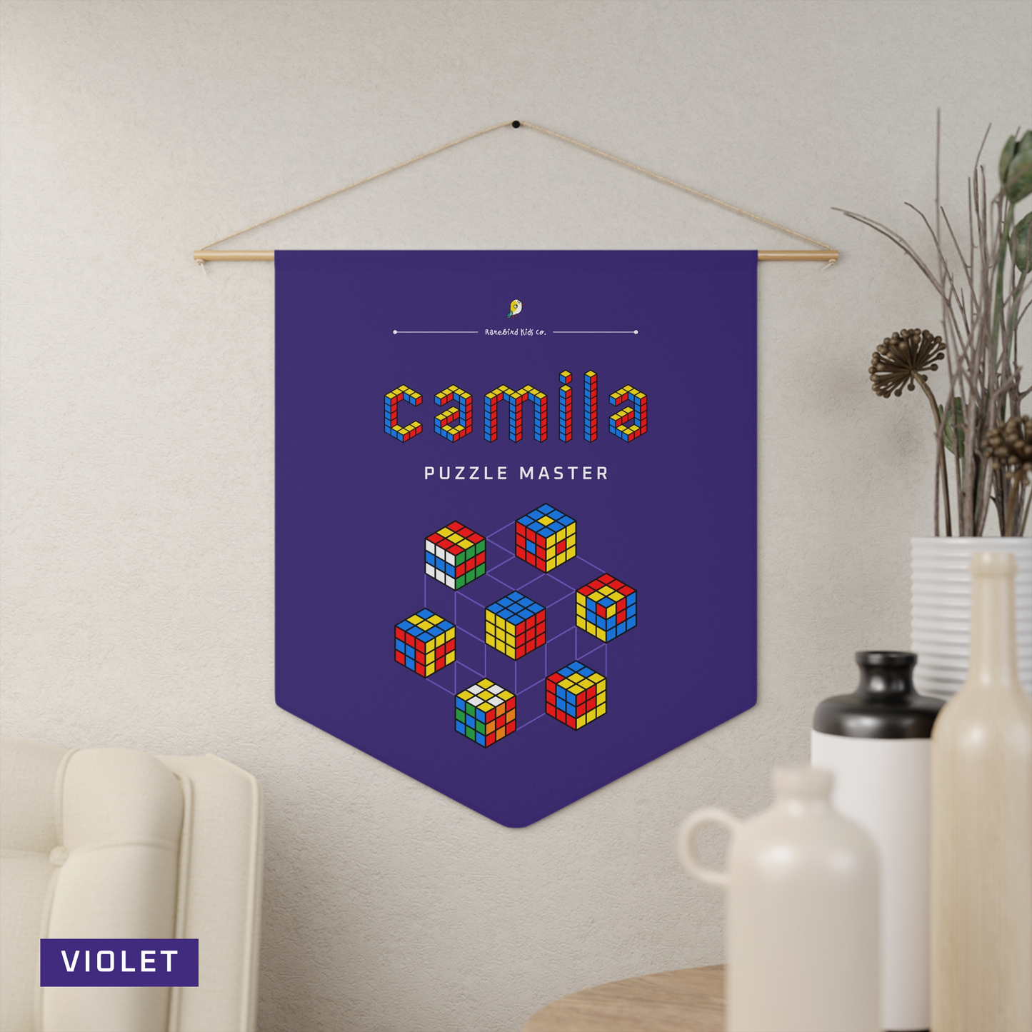 Personalized Cuber Pennant - celebrate their interests