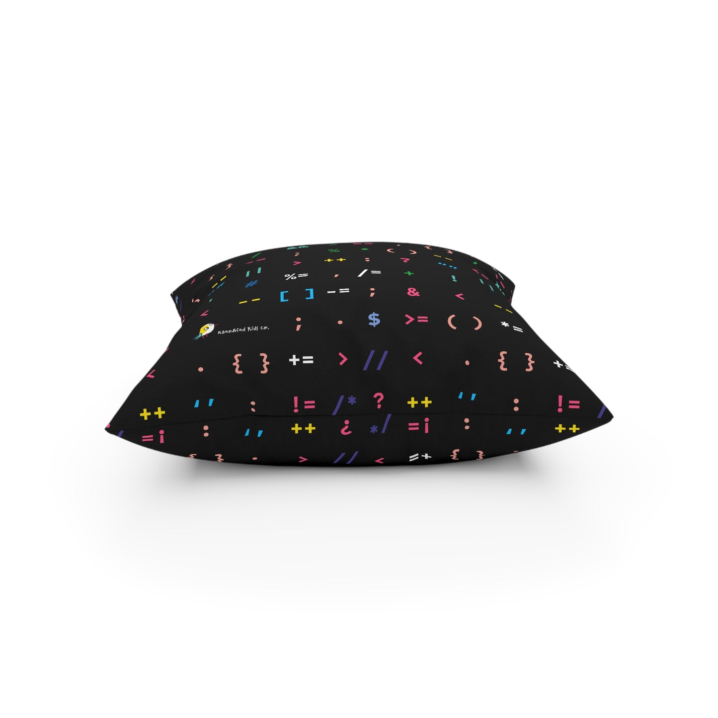 Born to Code - colorful personalized broadcloth pillow for STEM inspiration