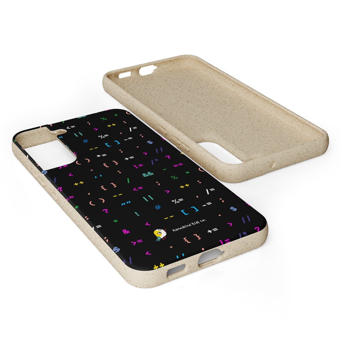 Born to Code - colorful personalized eco phone case for STEM inspiration