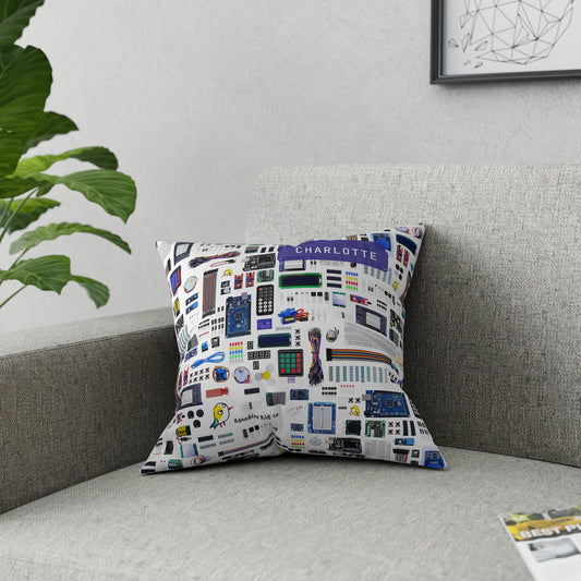 Maker's Medley - broadcloth pillow for STEM inspiration (3 sizes)